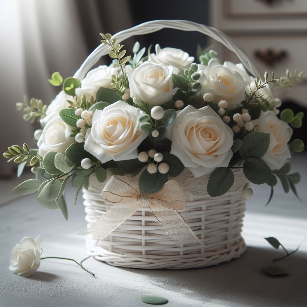 Aranjament în cutie de vânzare în Piața de Flori Braila
