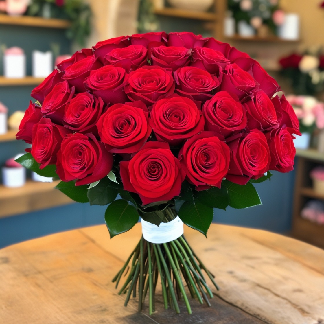 Buchet trandafiri de vânzare în Piața de Flori Botosani